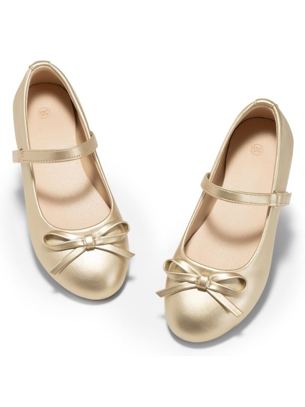 Girls Mary Jane Dress Shoes Flower Girl Bow Ballet Flats